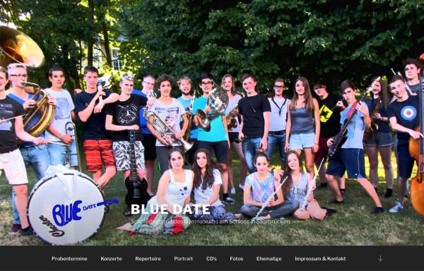 Vorschau von www.bluedate.de, Blue-Date-Schulbigband Gymnasium am Schloss