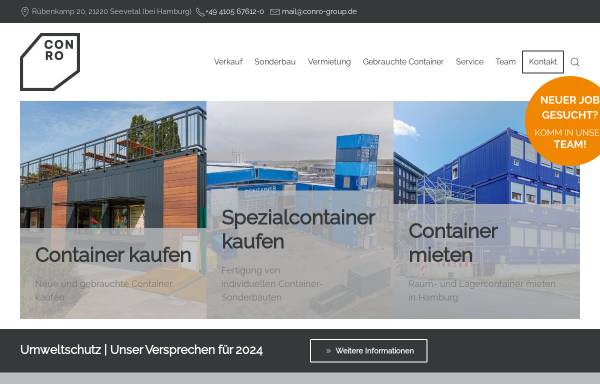 Vorschau von www.conrocontainer.de, ConRo Container GmbH