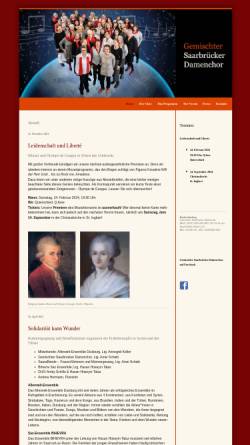 Vorschau der mobilen Webseite www.gemischter-saarbruecker-damenchor.de, Gemischter Saarbrücker Damenchor