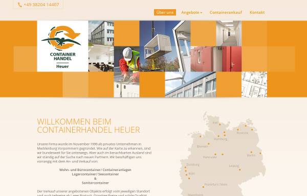 Vorschau von www.containerhandel-heuer.de, Containerhandel Heuer, Inh. Alina Heuer