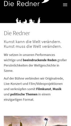 Vorschau der mobilen Webseite www.die-redner.de, Die Redner