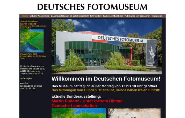 Vorschau von www.fotomuseum.eu, Leipzig, Kamera- und Fotomuseum