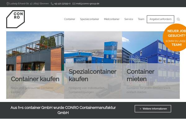Vorschau von www.hs-container.de, H&S Container GmbH