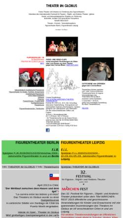 Vorschau der mobilen Webseite www.theatreart.de, Theater im Globus