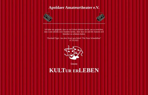 Vorschau von www.apoldaer-amateurtheater.de, Apoldaer Amateur Theater