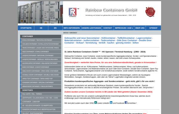 Vorschau von www.rainbow-containers.de, Rainbow Containers GmbH