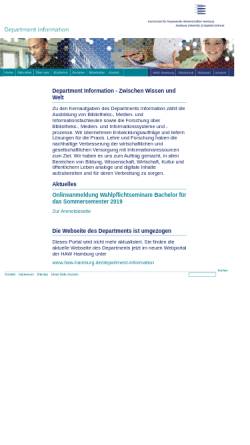 Vorschau der mobilen Webseite www.bui.haw-hamburg.de, HAW Hamburg - Fachbereich Bibliothek und Information