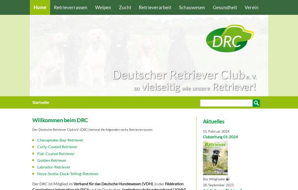 Vorschau von drc.de, Deutscher Retriever Club e. V.