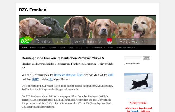 Vorschau von www.bzg-franken.de, DRC Bezirksgruppe Franken