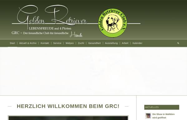 Vorschau von www.golden-retriever-club.de, Golden Retriever Club e.V.