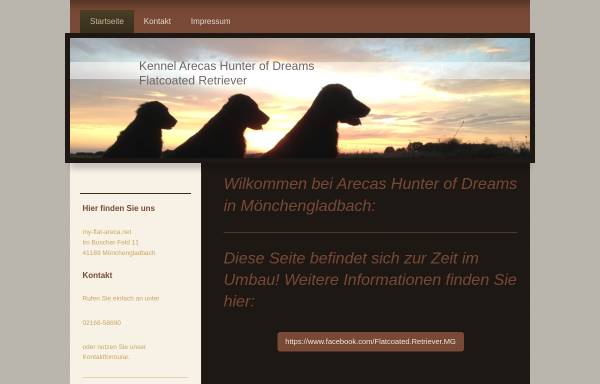 Vorschau von www.my-flat-areca.net, Areca's Hunter of Dreams