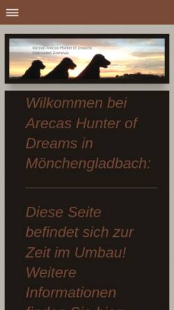 Vorschau der mobilen Webseite www.my-flat-areca.net, Areca's Hunter of Dreams