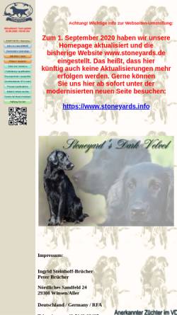 Vorschau der mobilen Webseite www.stoneyards.de, Stoneyard's dark velvet