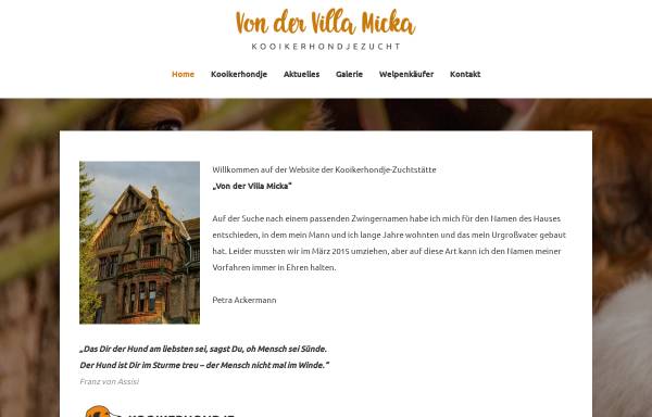 Vorschau von www.villa-micka.de, Von der Villa Micka