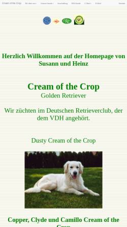Vorschau der mobilen Webseite www.creamofthecrop.de, Cream of the Crop