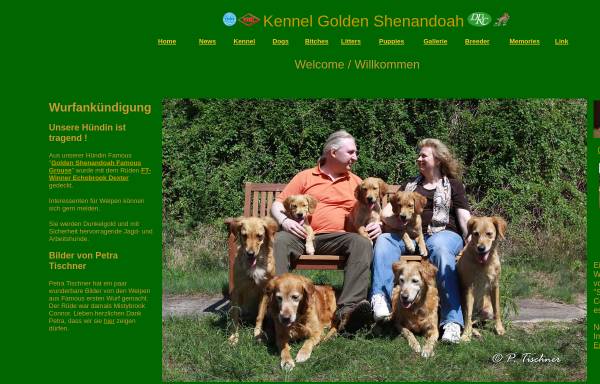 Vorschau von www.golden-shenandoah.de, Golden Shenandoah