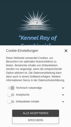Vorschau der mobilen Webseite ray-of-sunshine.de, Ray of Sunshine