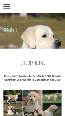 Vorschau der mobilen Webseite www.romidas.ch, Romida's