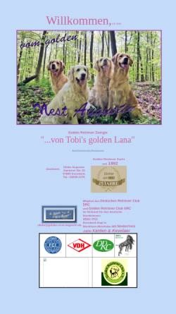 Vorschau der mobilen Webseite www.hundezucht-augustin.de, Von Tobi's golden Lana