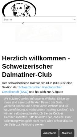 Vorschau der mobilen Webseite www.dalmatiner.ch, Dalmatiner.ch