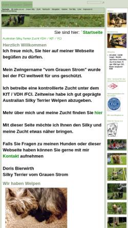 Vorschau der mobilen Webseite www.vomgrauenstrom.de, Vom Grauen Strom