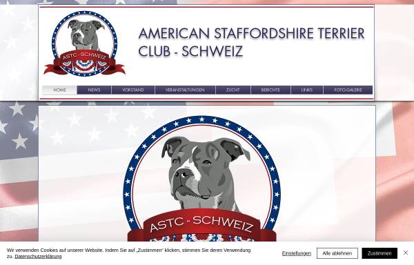 Vorschau von www.amstaff.ch, American Staffordshire Terrier Club Schweiz