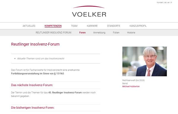 Vorschau von www.reutlinger-insolvenz-forum.de, Reutlinger Insolvenz-Forum