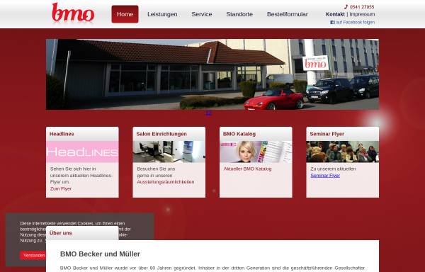 Vorschau von www.bmo-friseurbedarf.de, bmo Becker + Müller Großhandel GmbH
