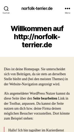 Vorschau der mobilen Webseite www.norfolk-terrier.de, Klein Darling