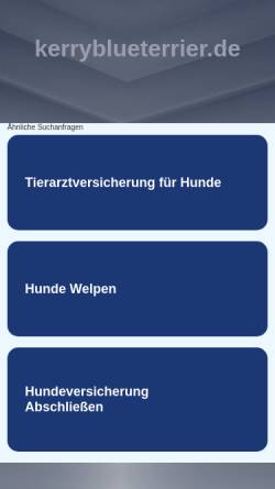 Vorschau der mobilen Webseite www.kerryblueterrier.de, Bardo´s