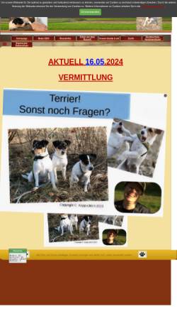 Vorschau der mobilen Webseite www.tantivy-terriers.de, Tantivy