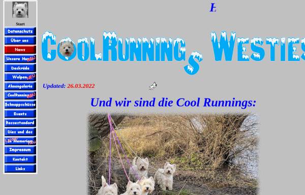 Vorschau von www.coolrunnings-westie.de, Cool Runnings