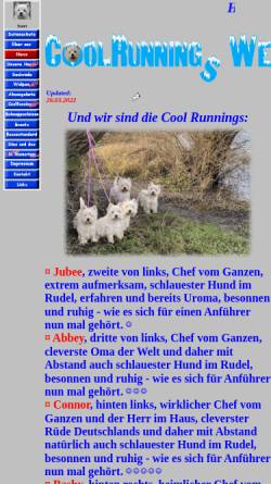 Vorschau der mobilen Webseite www.coolrunnings-westie.de, Cool Runnings