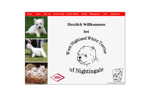 Vorschau von www.westies-of-nightingale.de, Of Nightingale