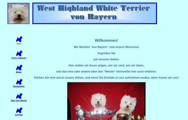 Vorschau von www.bayern-westies.de, Von Bayern