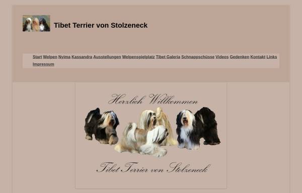 Vorschau von www.tibetterriervonstolzeneck.de, Von Stolzeneck