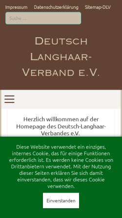 Vorschau der mobilen Webseite www.deutsch-langhaar-verband.de, Deutsch-Langhaar-Verband