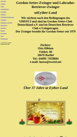 Vorschau der mobilen Webseite www.ewetel.net, Ut Eyther Land