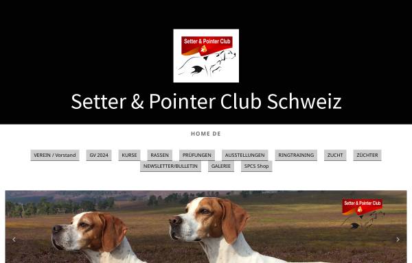 Vorschau von www.setter.ch, Setter und Pointer Club Schweiz