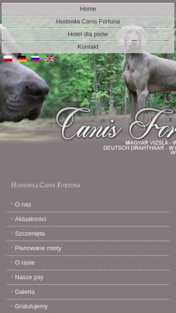 Vorschau der mobilen Webseite weimarski.canisfortuna.pl, Canis Fortuna