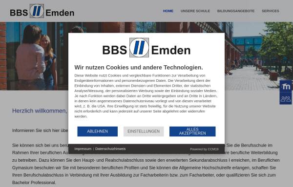 Vorschau von www.bbs2-emden.de, Berufsbildende Schulen II der Stadt Emden