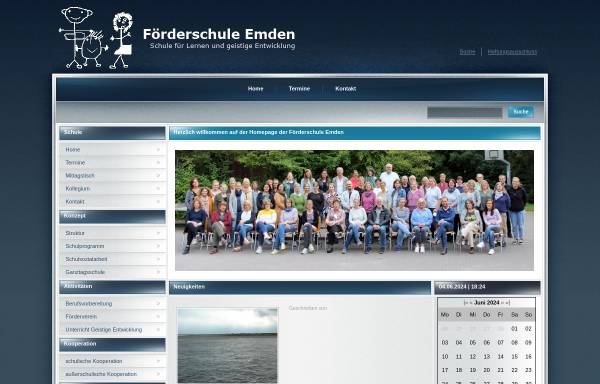 Vorschau von www.foerderschule-emden.de, Förderschule Emden