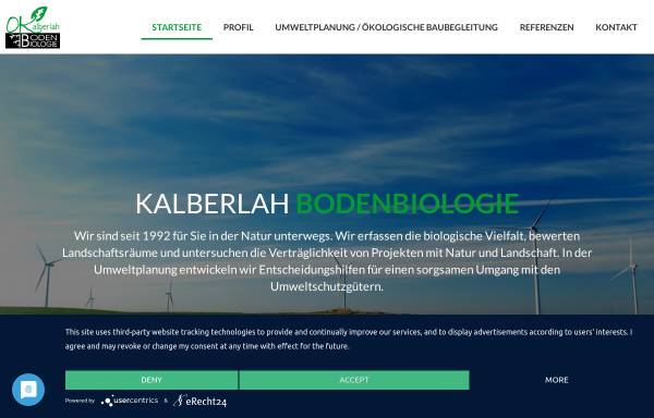 Vorschau von bodenbiologie.de, Kalberlah Bodenbiologie