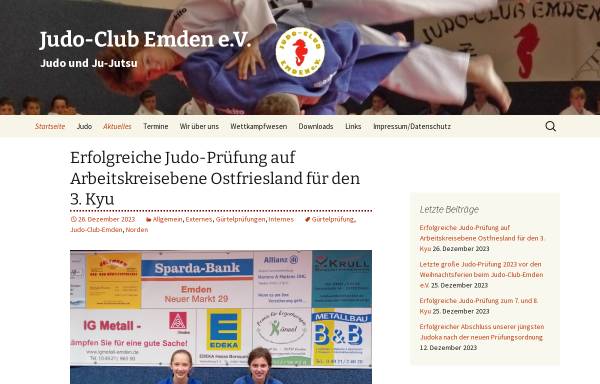 Vorschau von jc-emden.de, Judo-Club Emden e.V.