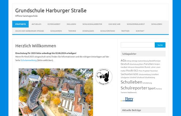 Vorschau von www.grundschule-harburger-strasse.de, Grundschule Harburger Straße