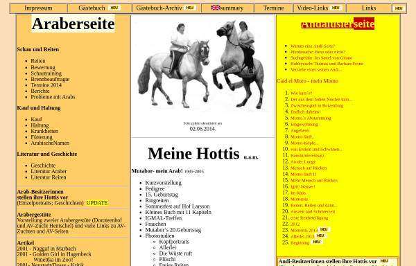 Vorschau von www.araberseite.de, Arabergestüt Doroteenhof