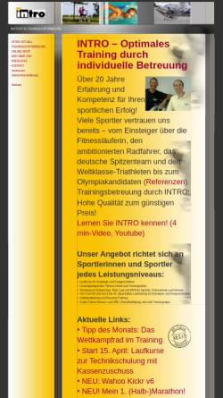 Vorschau der mobilen Webseite www.intro-wolfsburg.de, Institut für Trainingsoptimierung