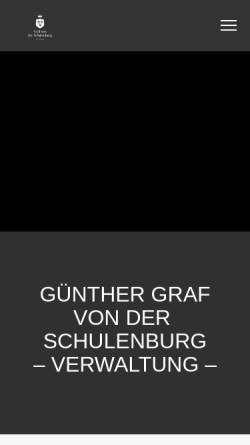 Vorschau der mobilen Webseite graf-schulenburg.de, Verwaltung Graf von der Schulenburg