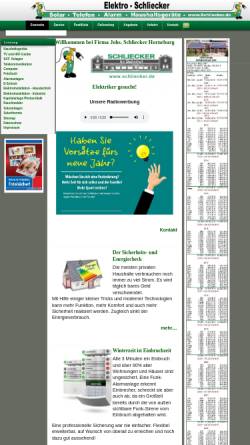 Vorschau der mobilen Webseite elektro-schliecker.de, Fa. Johs. Schliecker