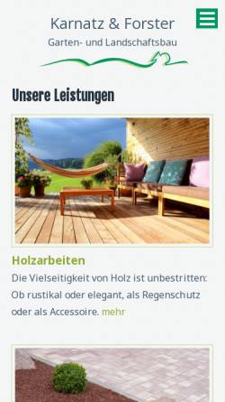 Vorschau der mobilen Webseite karnatz-gartenbau.de, Olaf Karnatz